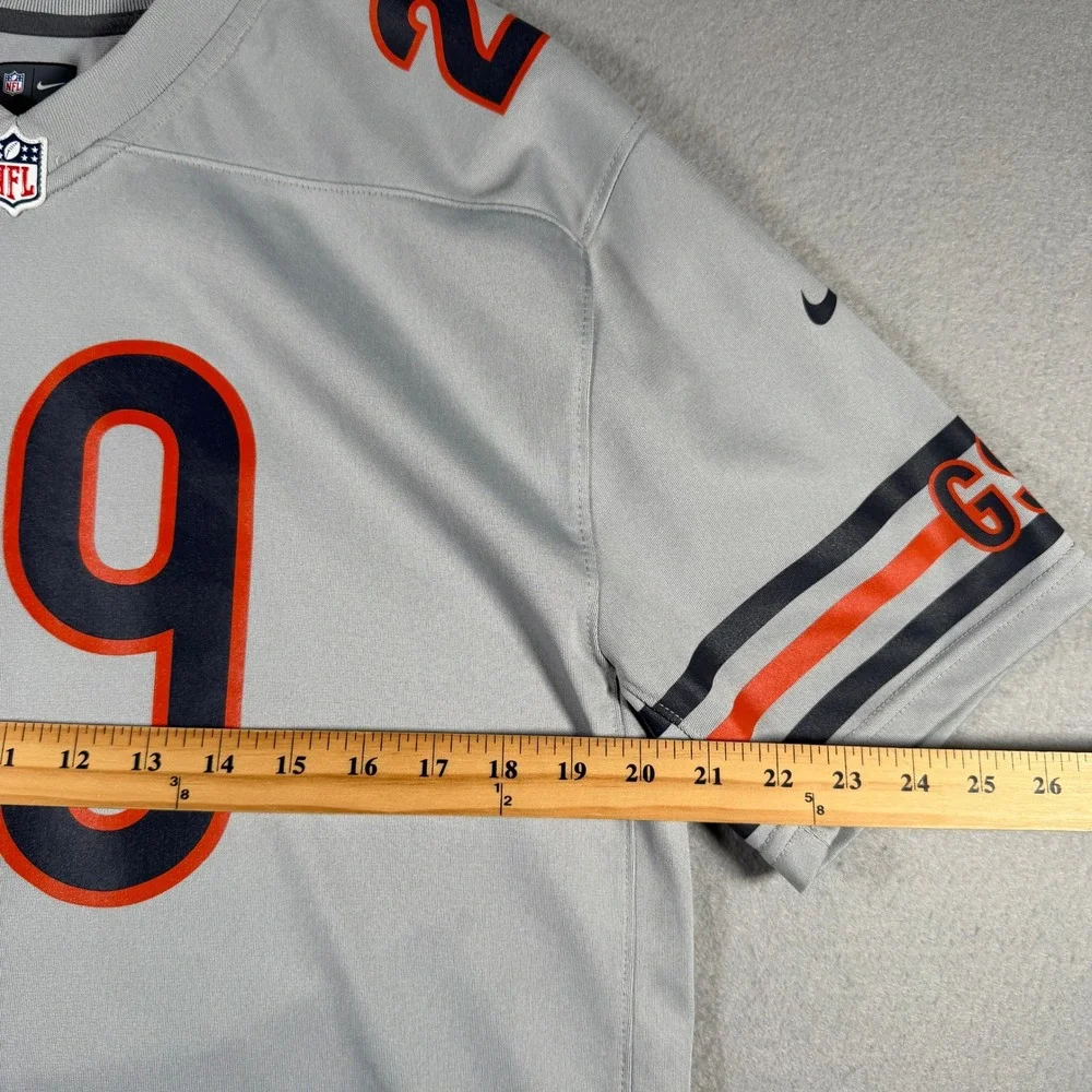 Nike Chicago Bears Tarik Cohen 29 Jersey Youth XL Gray NFL On Field 15129